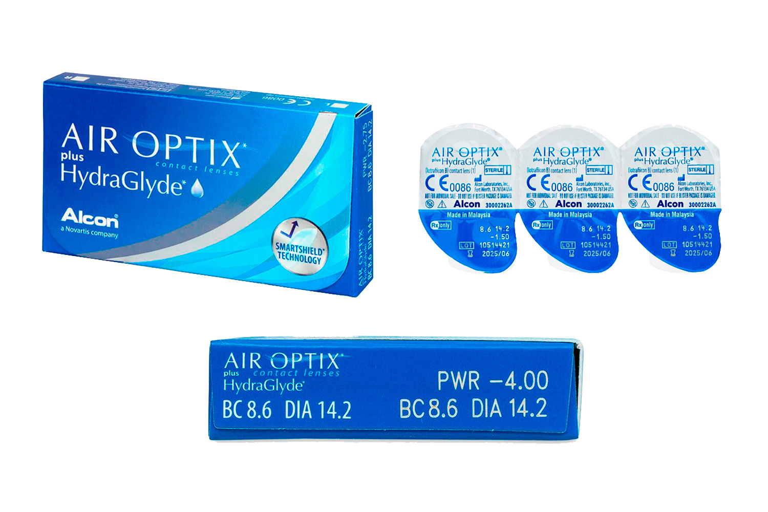 Контактные линзы Air Optix Plus HydraGlyde 3pk